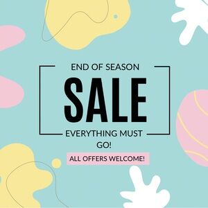 End of Summer Close Out Sale!